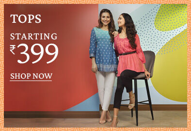 Flat 50% off on Tops 