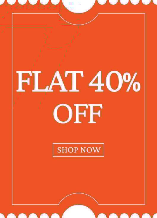 Flat 40% OFF 