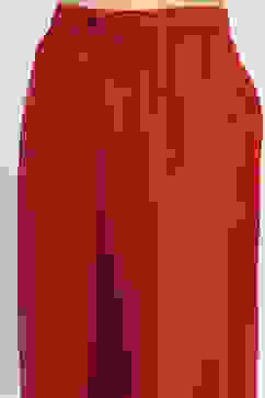 Maroon Cotton Blend Floral Straight Suit Set image number 2