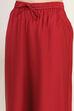 Maroon Cotton Blend Straight Set image number 2