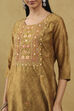 Blue Polyester Printed Straight Suit Set image number 0