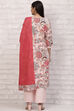 Pink LIVA Straight Suit Set image number 4
