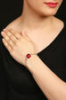 Multicolor Glass Faceted Beads Bracelet image number 0