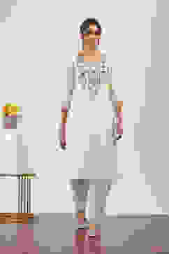 White Rayon Viscose Rayon Salwar image number 0