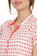 White Straight Viscose Dress image number 1