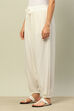 Off White Rayon Solid Regular Salwar image number 2