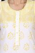 White Straight Cotton Kurta image number 4
