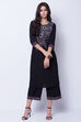 Black Cotton And Flex Straight Kurta image number 6