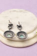 Apple Green Oxidised Alloy Earrings image number 2