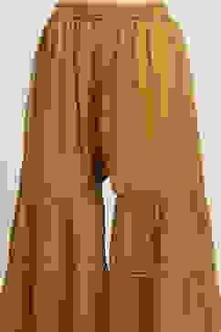 Yellow Poly Georgette Asymmetric Printed Kurta Sharara Suit Set image number 2