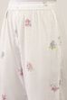 White Cotton Kurta Pants Set image number 2
