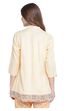 Beige A-Line Viscose Indie Top image number 4