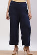 Black Acrylic Winter Palazzo Pants image number 0