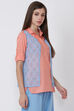 Peach Short top Cotton Indie Top image number 0