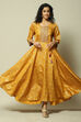 Yellow LIVA Straight Printed Dress image number 0