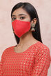 Coral Viscose Face Mask image number 1