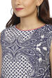 Blue Viscose A-Line Kurta image number 1