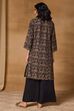 Grey Viscose Blend Straight Printed Kurta image number 4