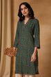 Brown Printed Straight Kurta image number 7