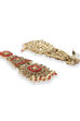 Red Metal Brass Earring image number 2
