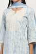 Blue Cotton Straight Set image number 1