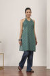 Blue Cotton Straight Kurtas image number 4