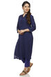 Indigo Straight Viscose Rayon Kurta image number 3