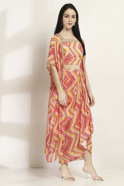 Pink Polyester Skirt Set image number 5