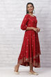 Red Viscose Kalidar Dress image number 2