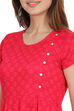 Fuchsia Kalidar Viscose Dress image number 1