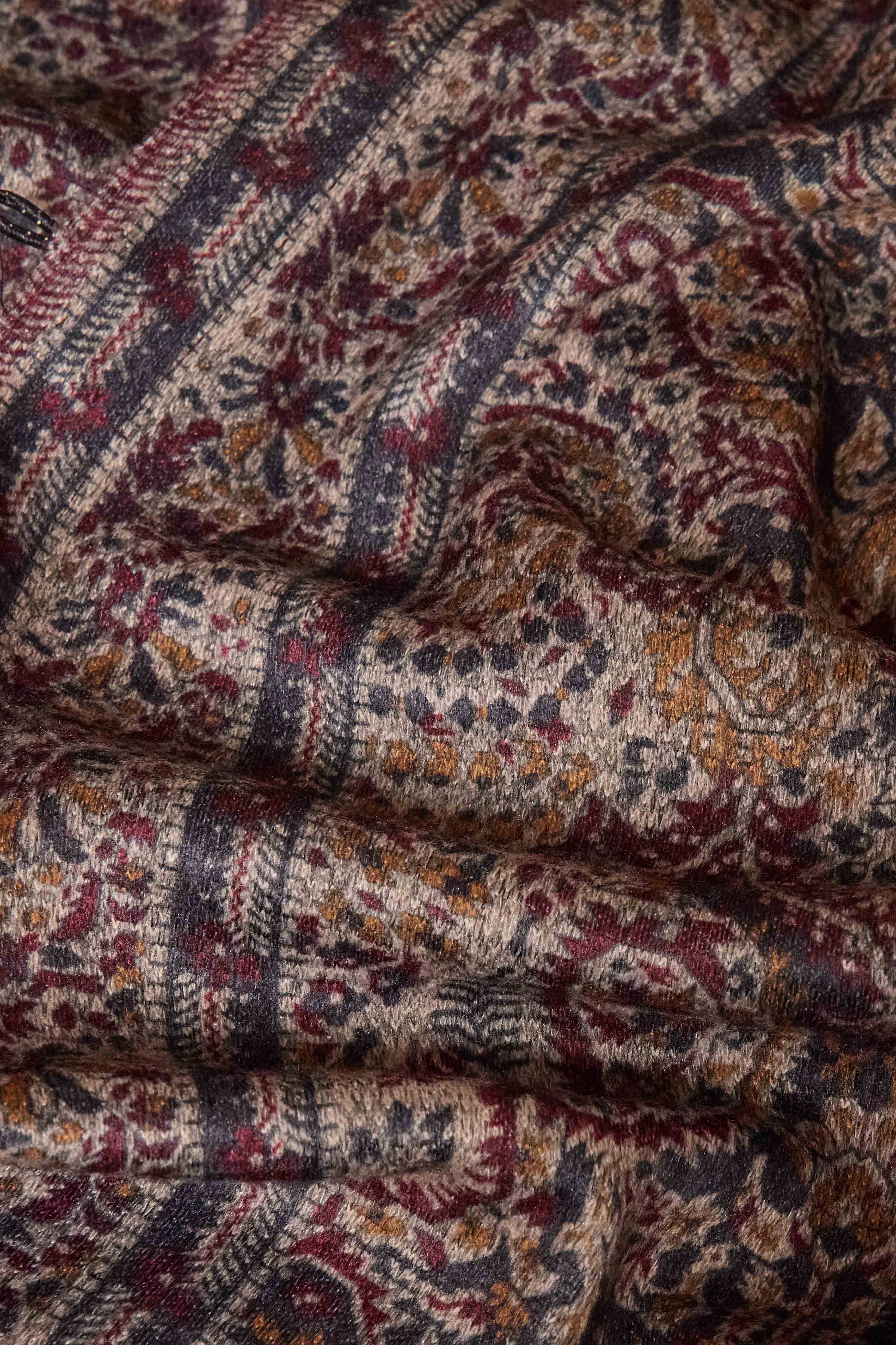 Maroon Polyester Regular Printed Cape image number 3