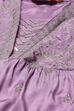 Rust Viscose Gathered Embroidered Kurta Palazzo Suit Set image number 1