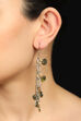 Golden & Silver Metal Brass Earring image number 0