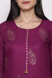 Purple Viscose Rayon Kurta image number 1