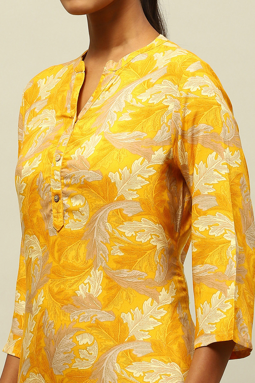 Green Printed Straight Kurta image number 1