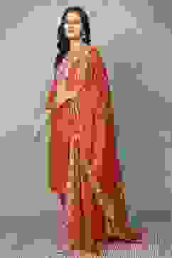 Brown Cotton Straight Suit Sets image number 0