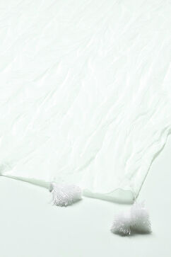 White Cotton Woven Dupatta image number 0