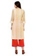 Yellow Straight Cotton Kurta image number 5