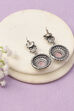 Apricot Oxidised Alloy Earrings image number 2