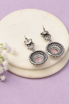 Apricot Oxidised Alloy Earrings image number 2