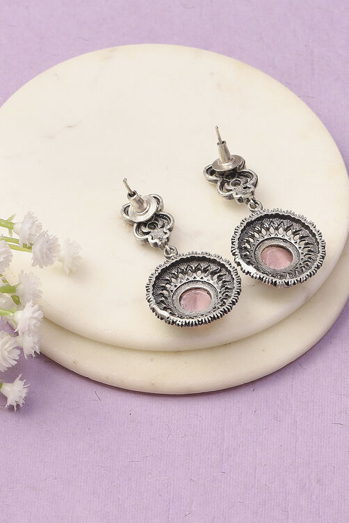 Apricot Oxidised Alloy Earrings image number 2