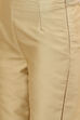 Gold Poly Cotton Slim Pants image number 1