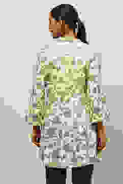 White Rayon Printed Straight Top image number 3