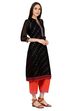 Black Straight Viscose Rayon Kurta image number 3