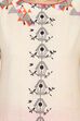 Beige Straight Cotton Kurta image number 4