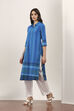 Blue Cotton Straight Kurtas image number 2