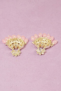 Light Pink Alloy Earrings image number 3
