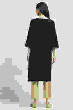 Black Printed Straight Kurta image number 3