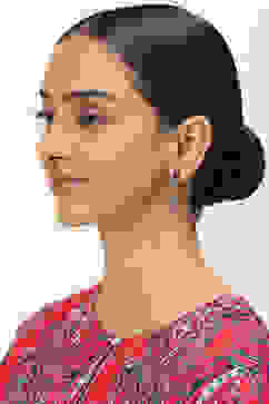 Red-White Alloy Jhumkas image number 3