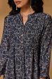 Blue Viscose Blend Regular Printed Top image number 1